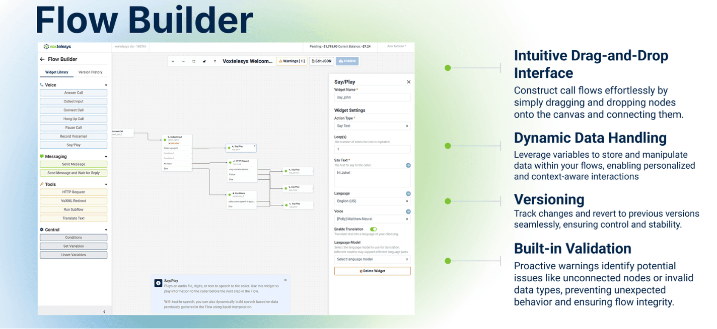 flow email builder screenshot